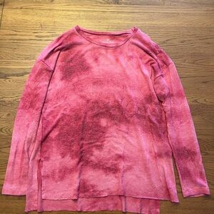 American Eagle Outfitters Pink Tie-Dye Sweater